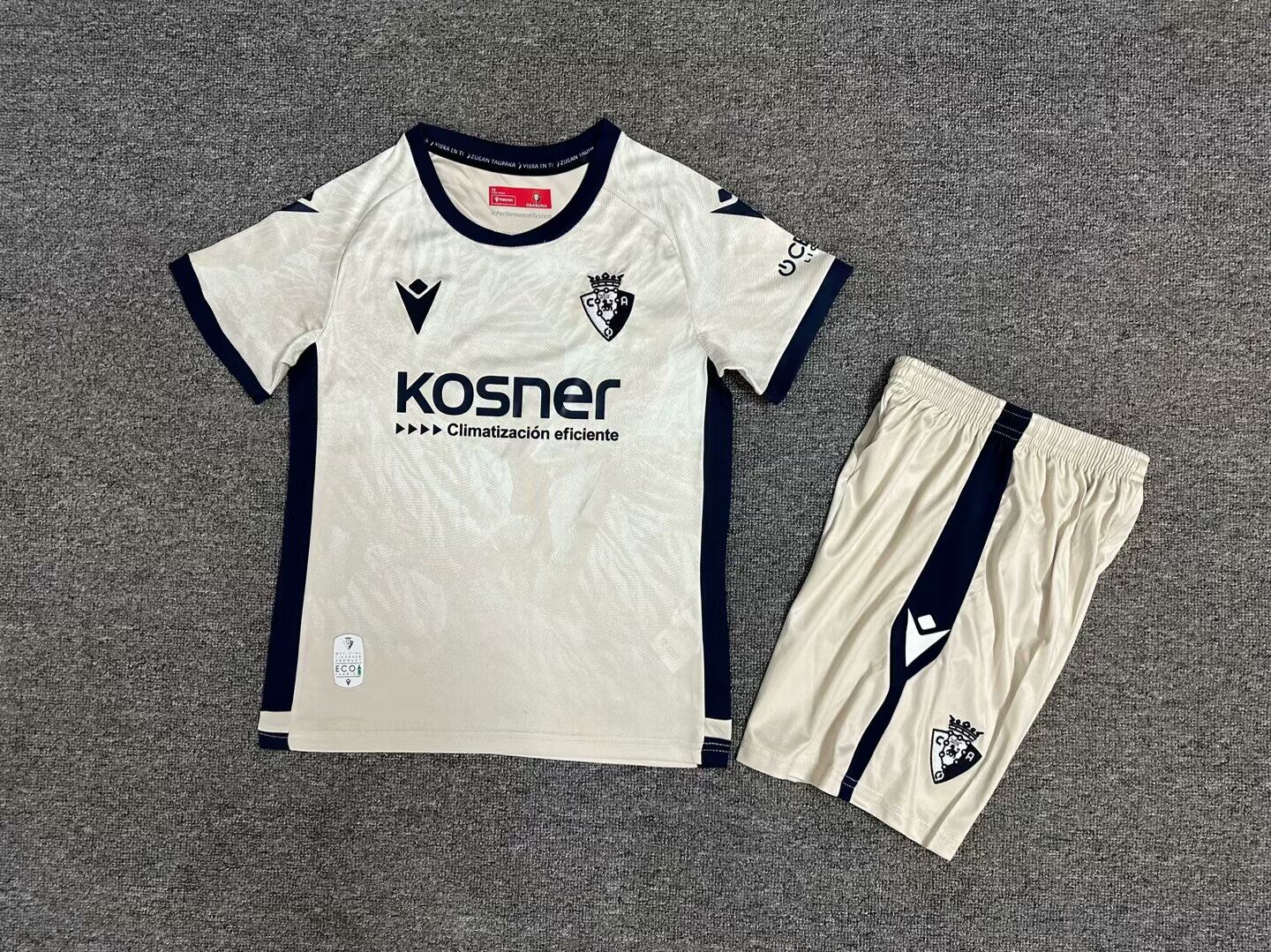 Kids-Osasuna 24/25 Away Light Beige Soccer Jersey